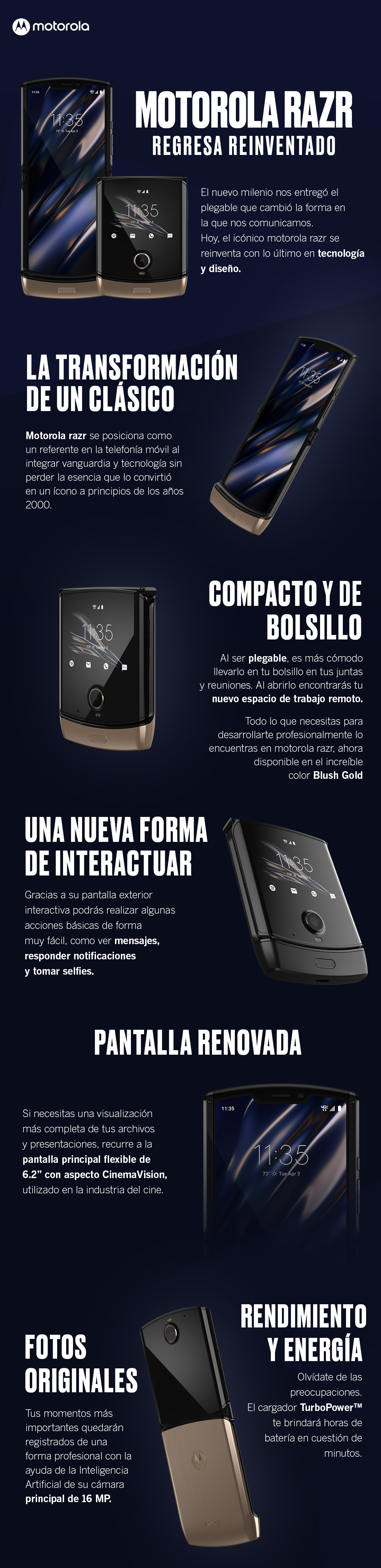 Telefono Razar Motorola razr regresa reinventado